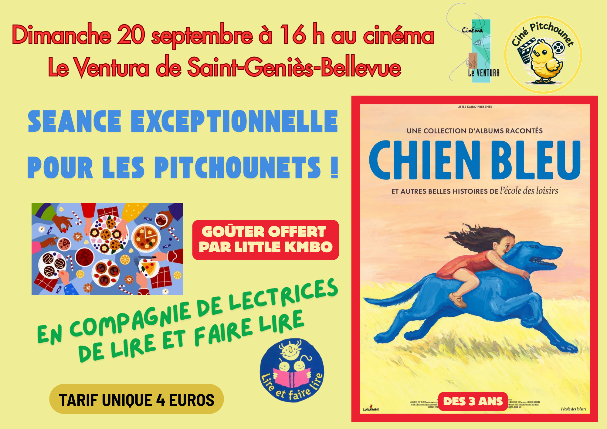 Affiche Chien bleu