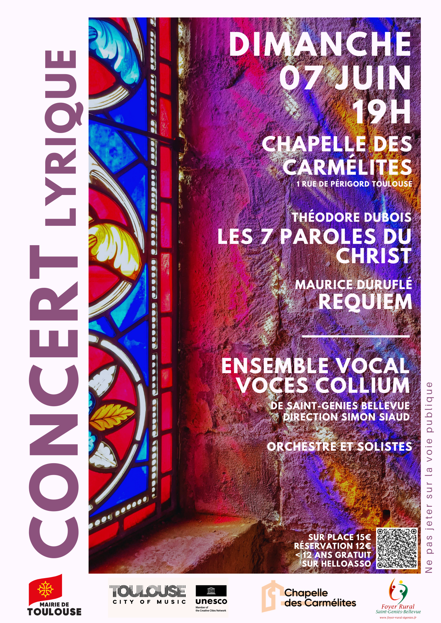 Affiche concert 07.06.2026 Chap Carmélites