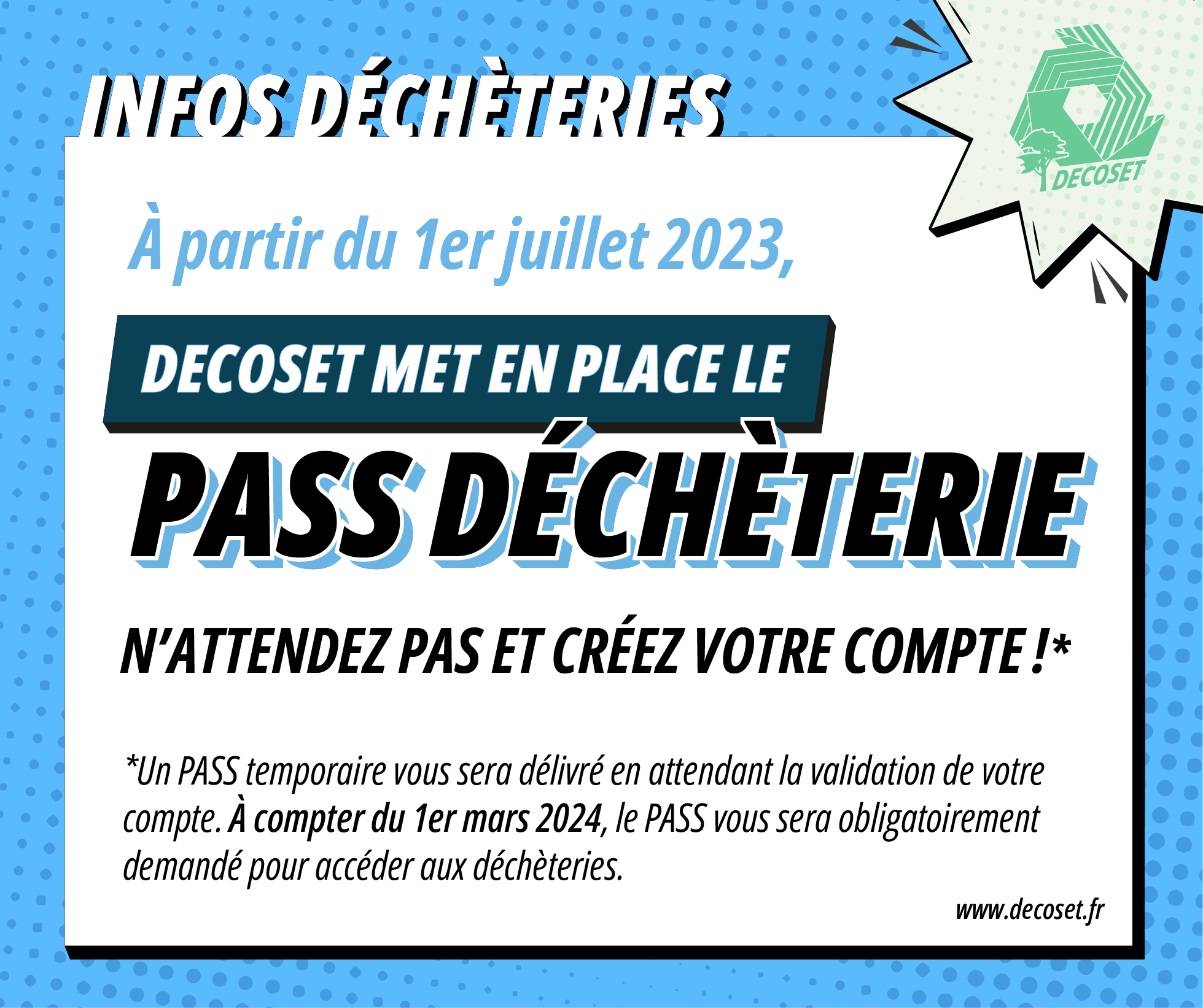 AFFICHE DECHETERIE