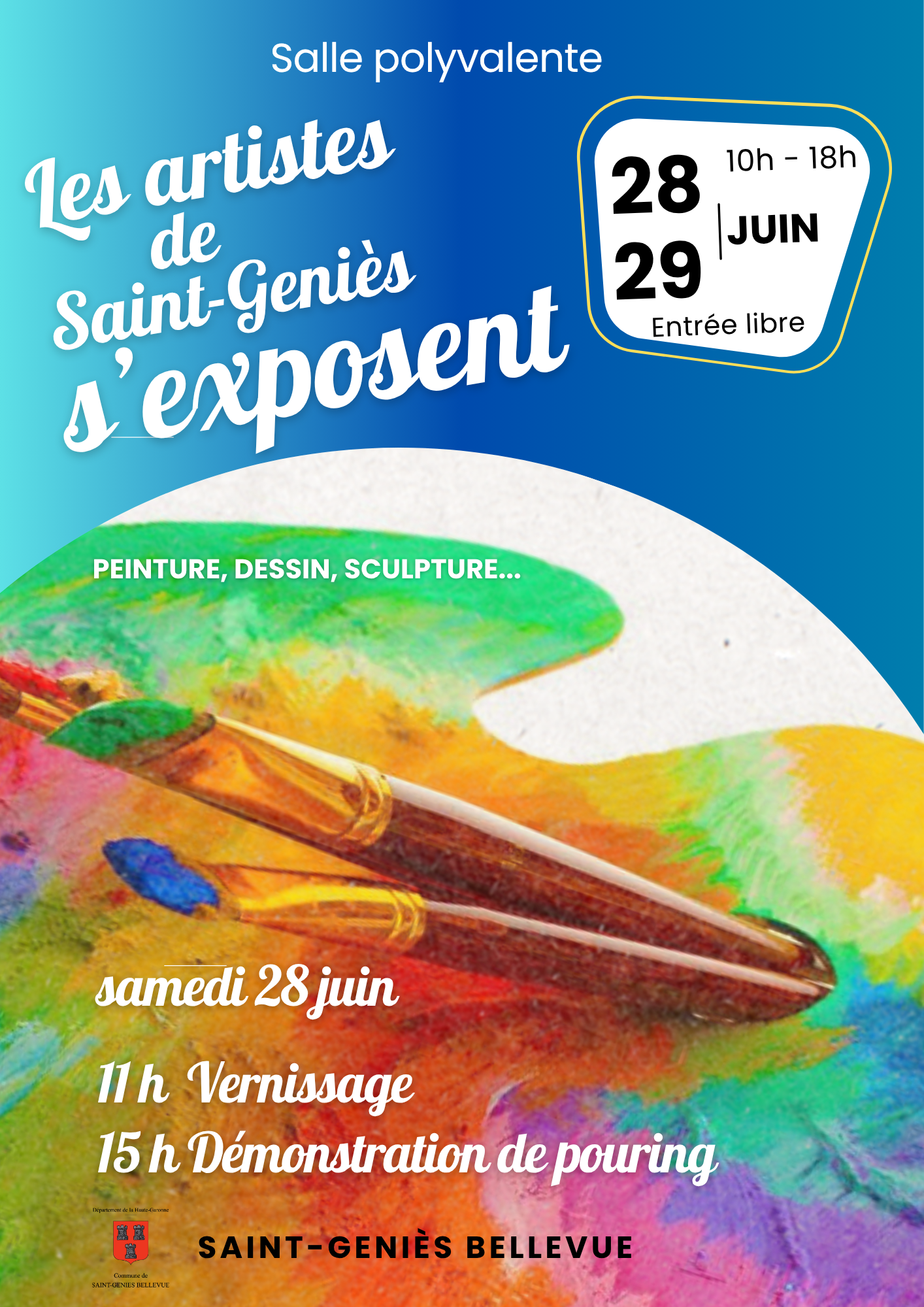 affiche expo peinture juin25