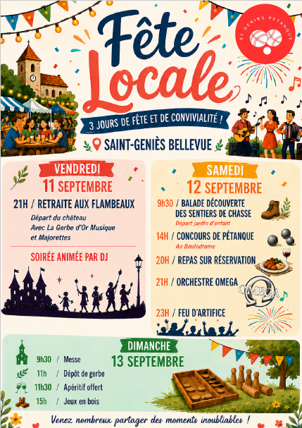 Affiche Fête du village 2026