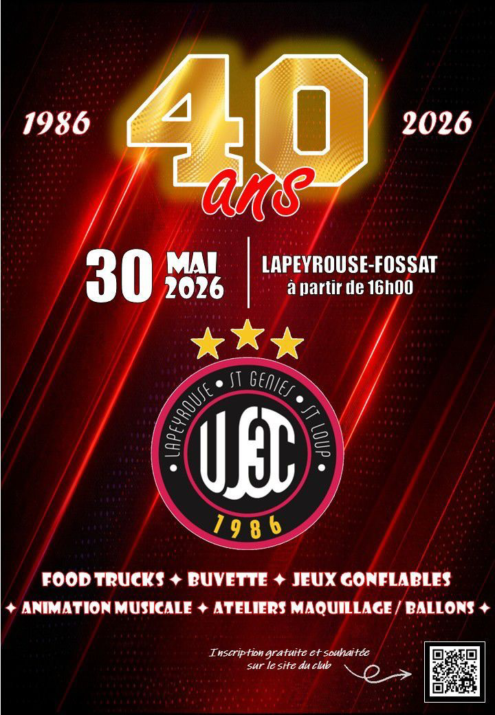 Affiche foot 40 ans