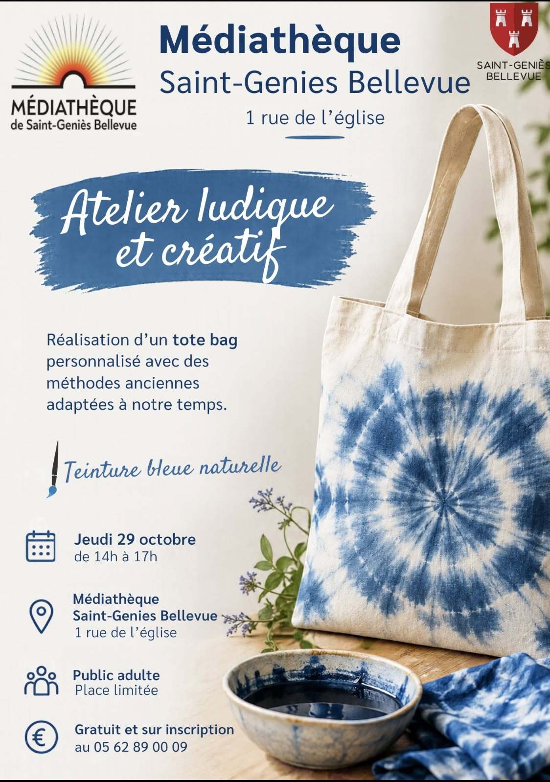Atelier ludique et créatif à la médiathèque le 29 octobre 2026