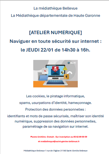 Atelier numérique 22 janvier 2026