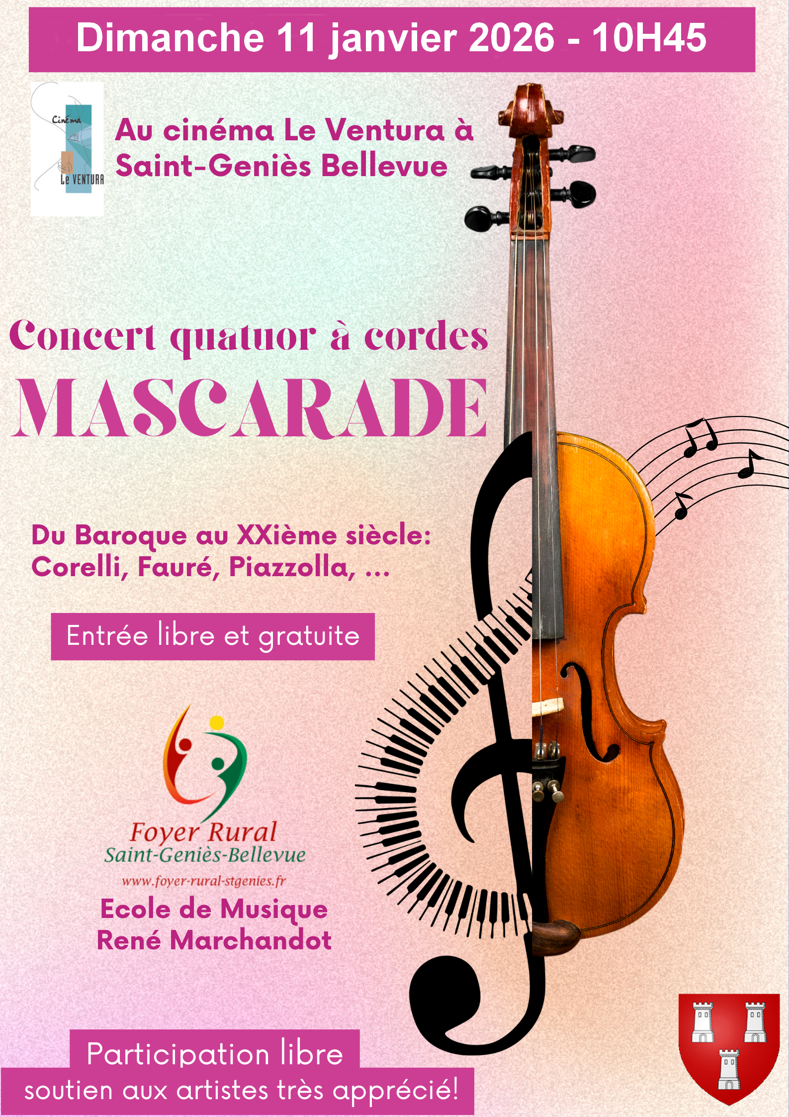 Concert Quatuor Mascarade