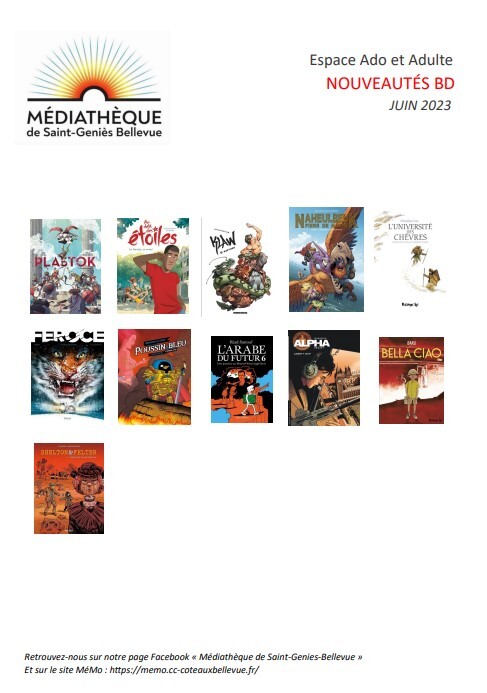 Espace Ado et Adulte Nouveautés BD Juin 2023
