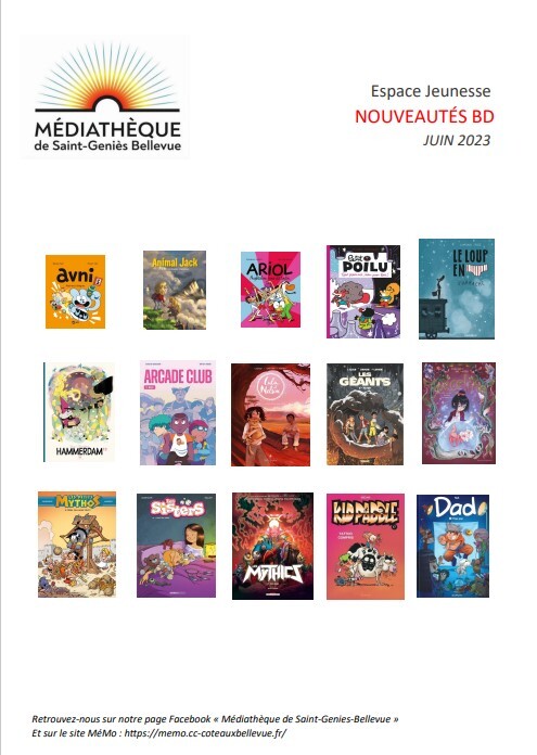 Espace Jeunesse Nouveautés BD Juin 2023