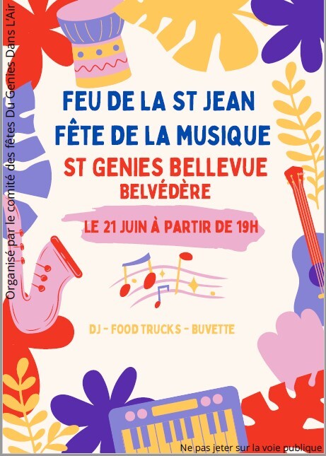 Feu de la St Jean et Fête de la musqiue 2025
