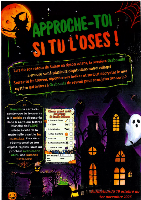 Halloween ADPE octobre 2026