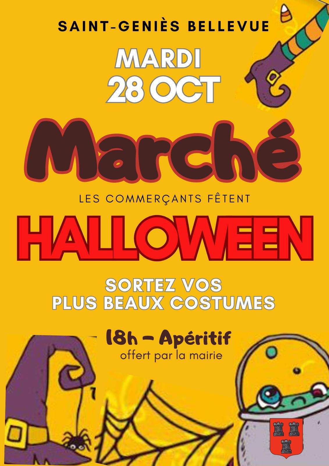 Marché Halloween 28 octobre 2025