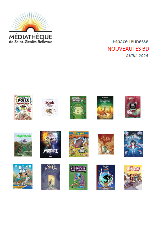 NOUVEAUTES BD J AVRIL 2026