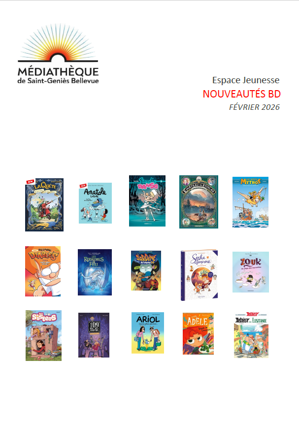 NOUVEAUTES BD J FEVRIER 2026