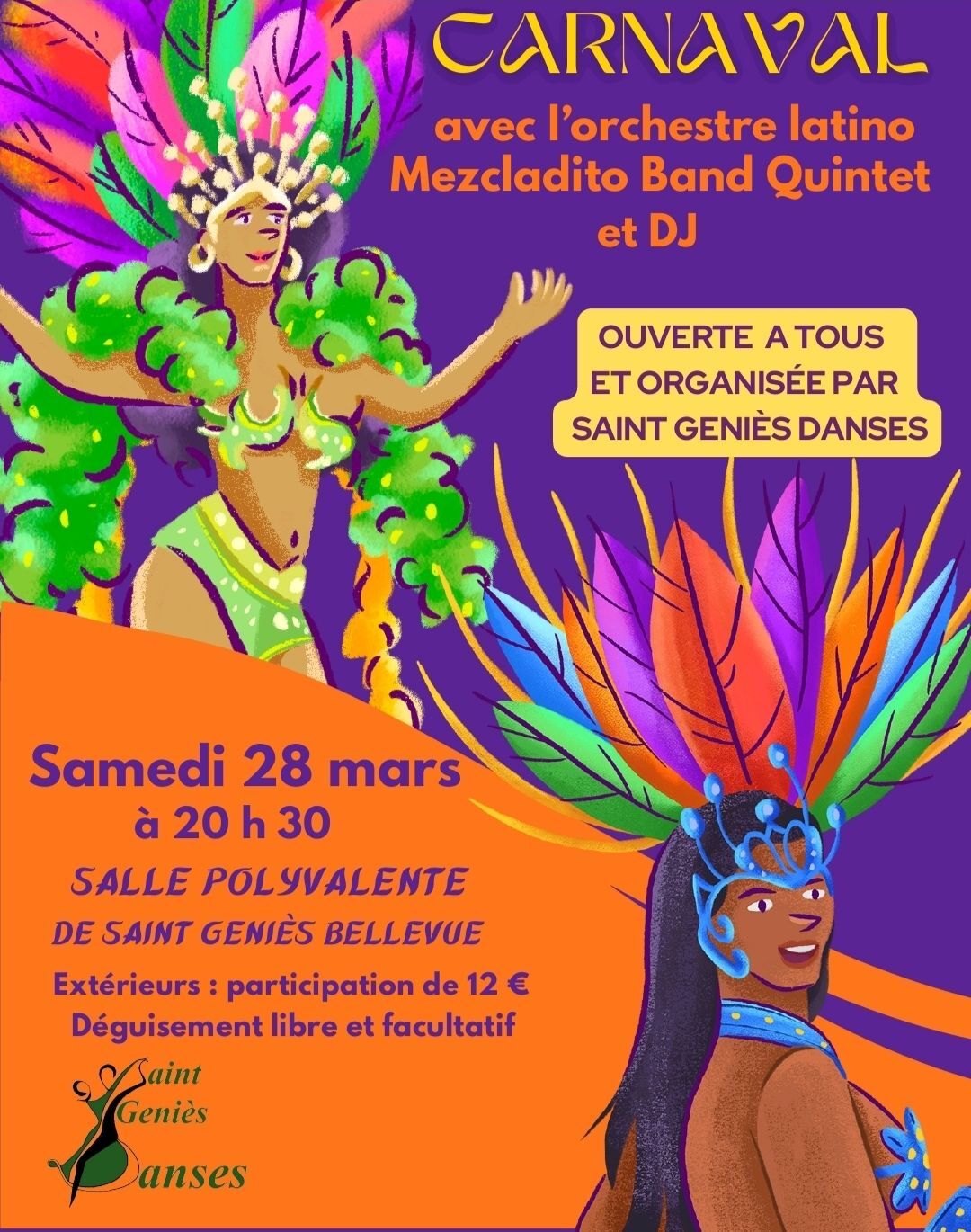 Soirée carnaval St Geniès Danses