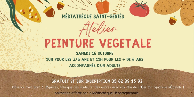 Atelier peinture végétale
