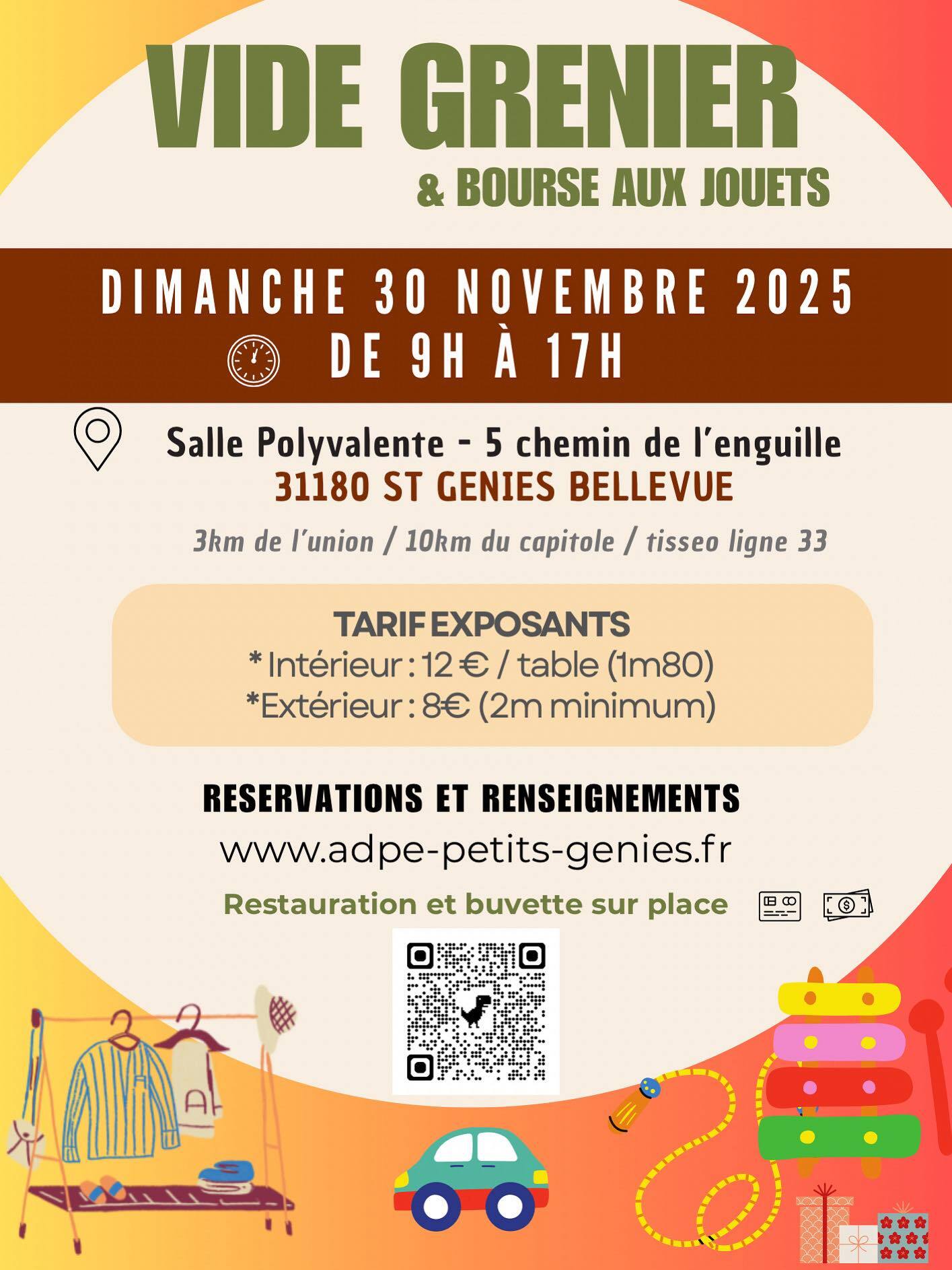 Vide grenier ADPE Novembre 2025